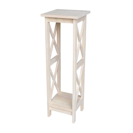 International Concepts Rectangle 36 in X-Sided Plant Stand Ready to, 12 W, 12 L, 36 in H, Wood, Unfinished OT-3069X